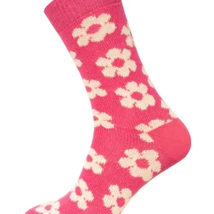 Ein Paar Blumen Design Socke aus 90% Baumwolle